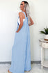 Checkered Pocketed High Waist Wide Leg Overall